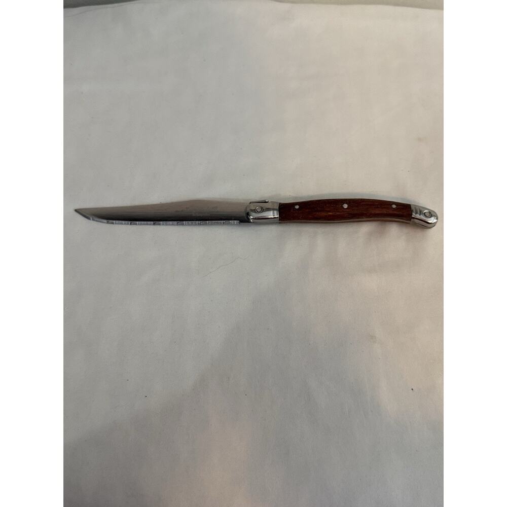 Laguiole Inox Steak Knife Wood Handle Stainless France Bee